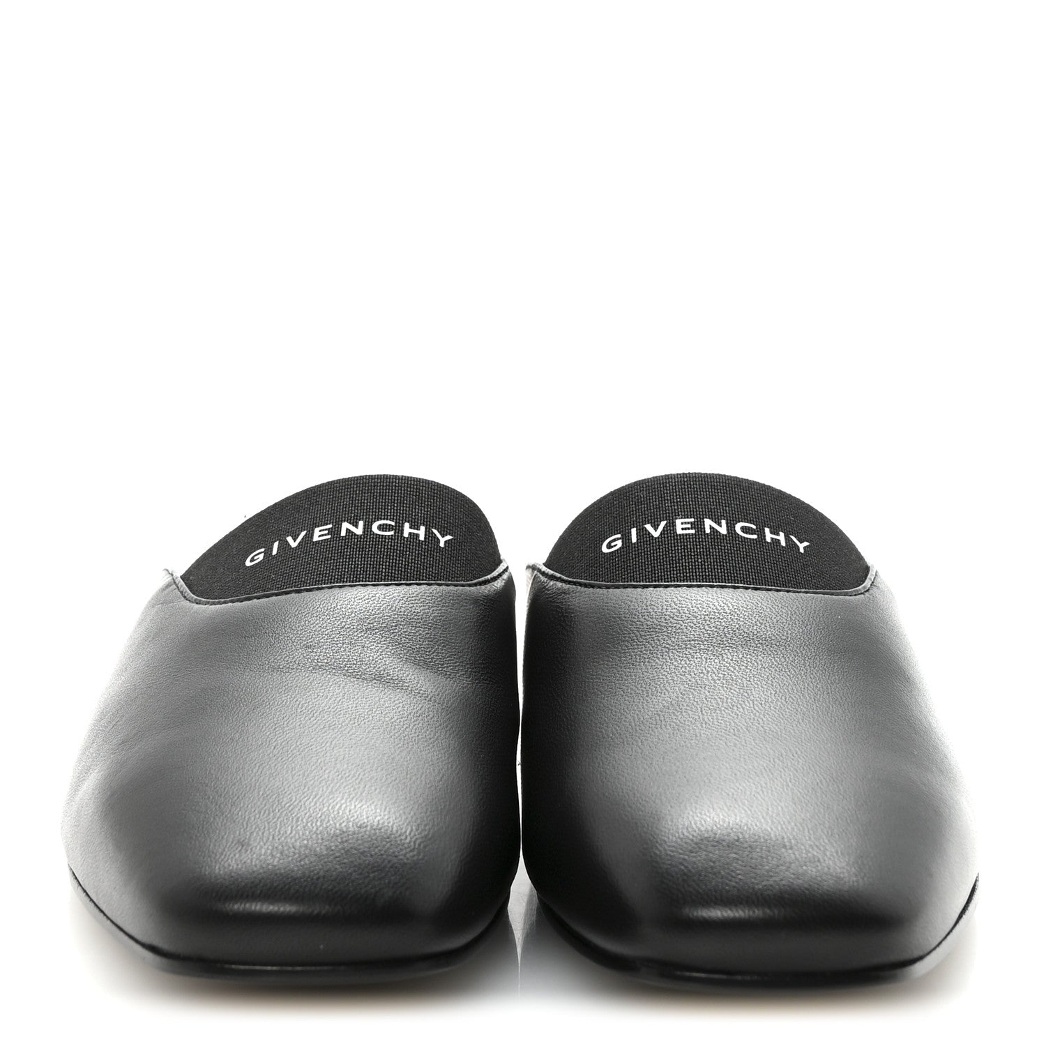 Givenchy Calfskin Dune Bedford Logo Mule Slides 35.5 Black 3 of 9