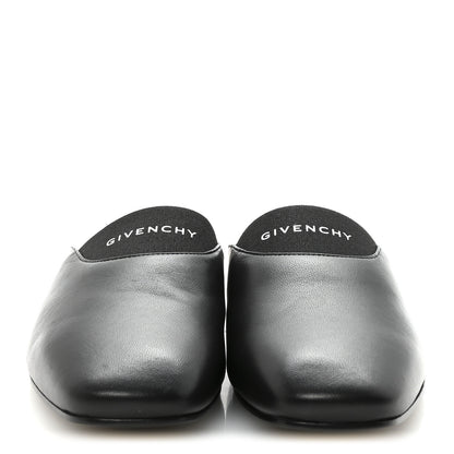 Givenchy Calfskin Dune Bedford Logo Mule Slides 35.5 Black 3 of 9