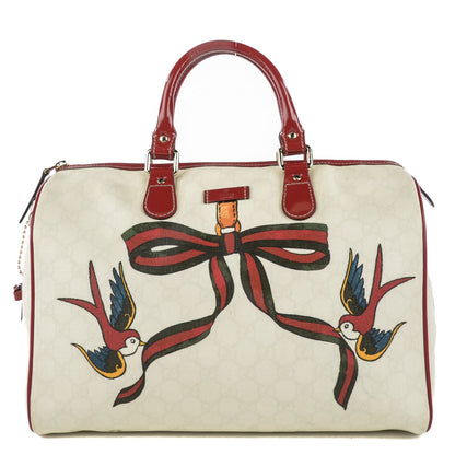 Gucci GG Plus Monogram Tattoo Medium Joy Boston Red Unicef 1 of 9