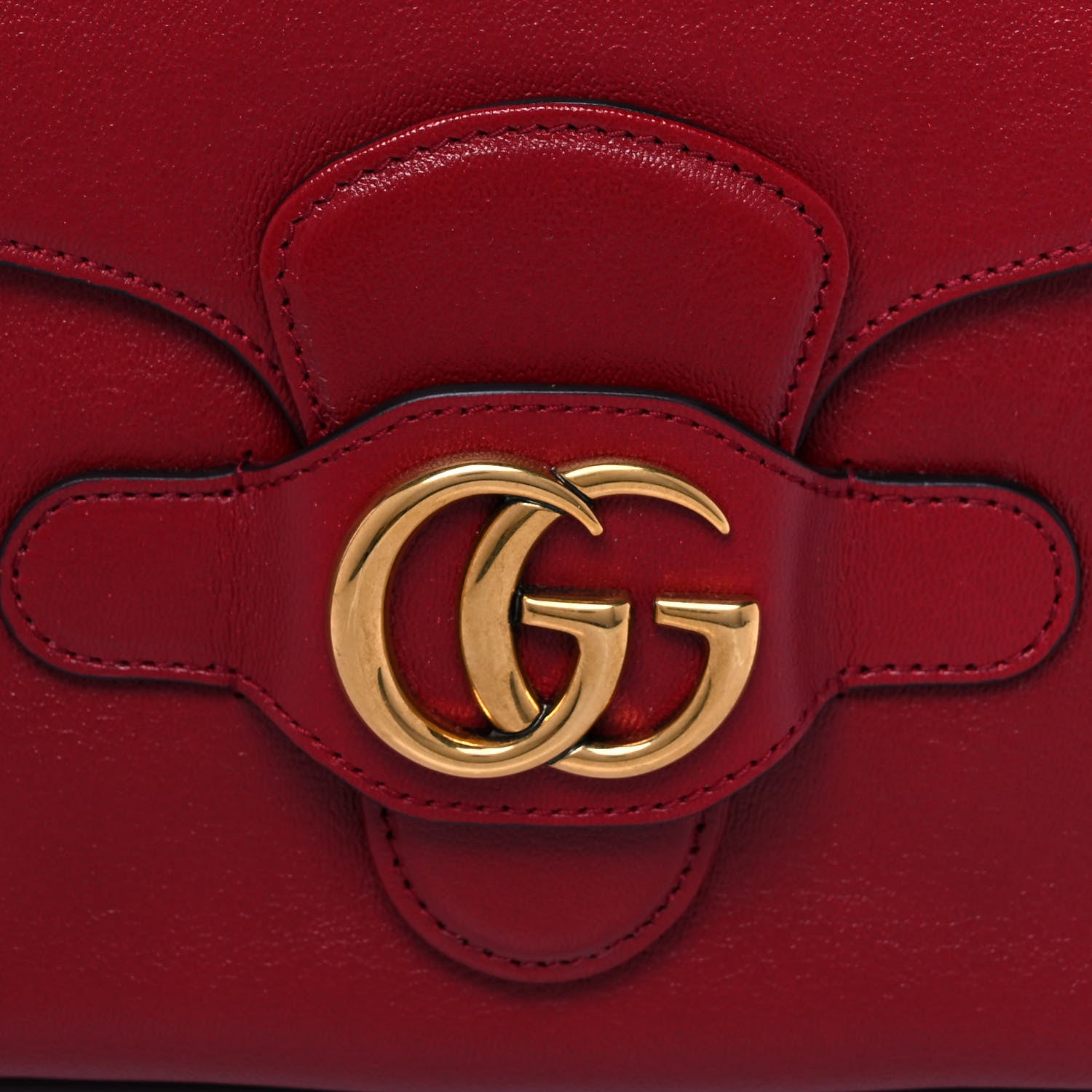 Gucci New Sakai Calfskin Lux Small Dahlia Messenger Shoulder Bag New Cherry Red 9 of 12