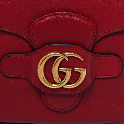 Gucci New Sakai Calfskin Lux Small Dahlia Messenger Shoulder Bag New Cherry Red 9 of 12