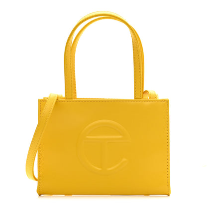 Telfar Vegan Leather Small Shopping Bag Yellow 1 of 10