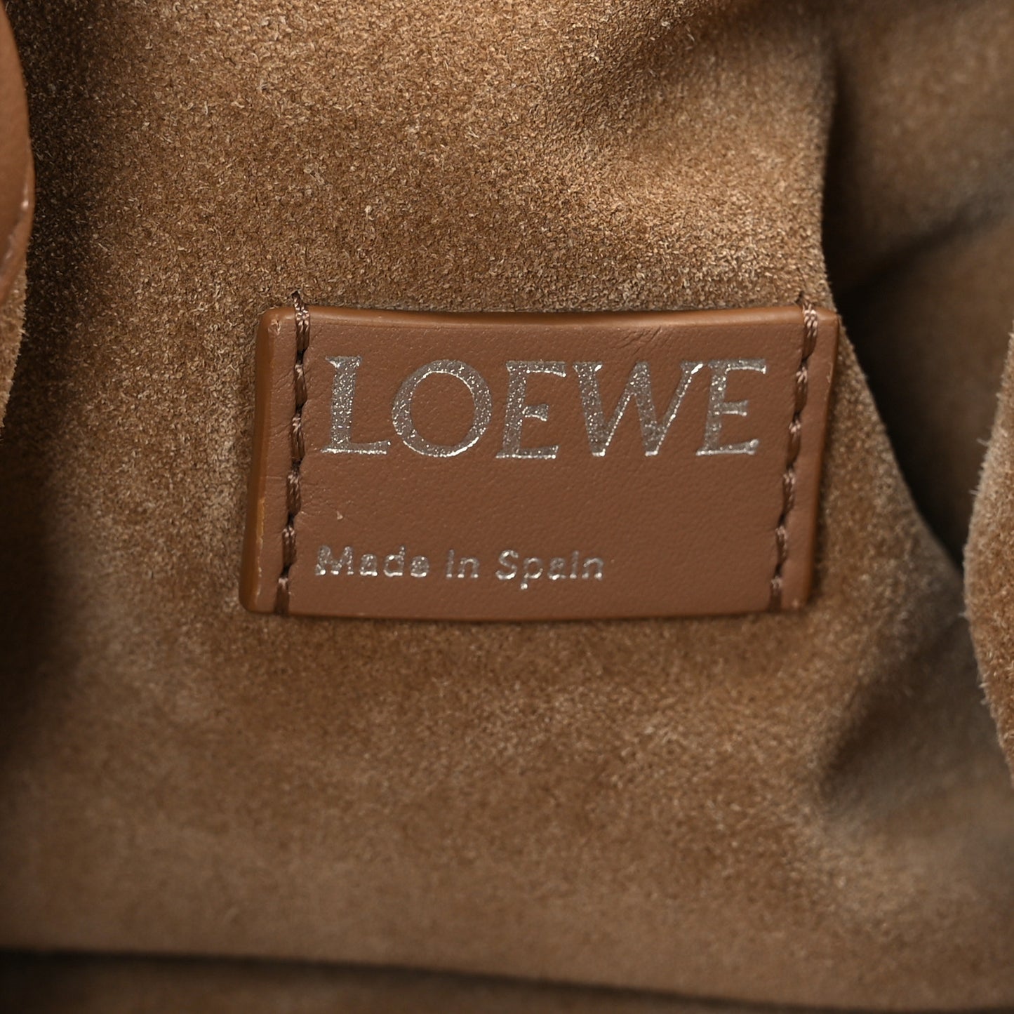 Mellow Nappa Donut Medium Chain Flamenco Knot Clutch Mocha