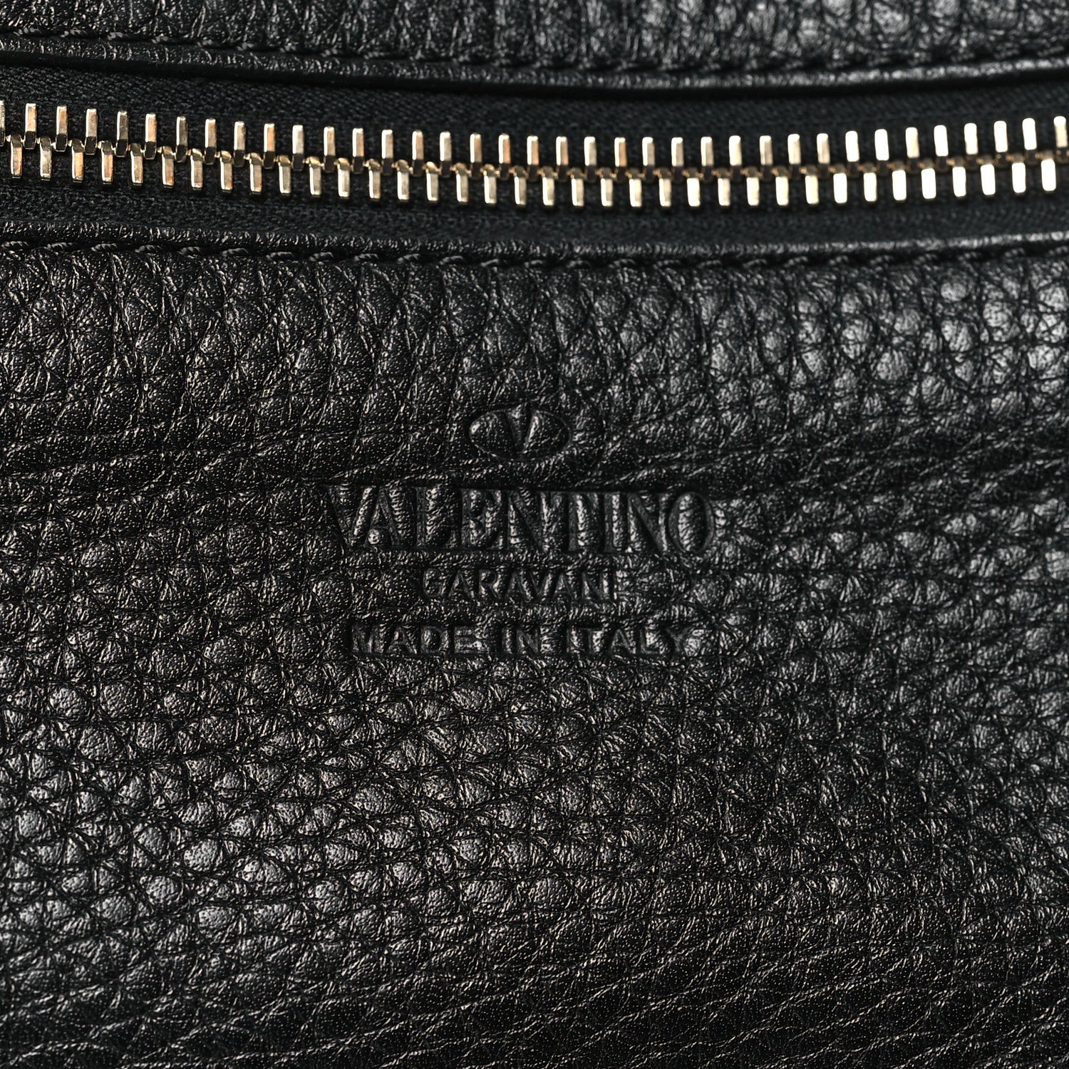 Valentino Garavani Pebbled Calfskin Small Rockstud Tote Black 6 of 9