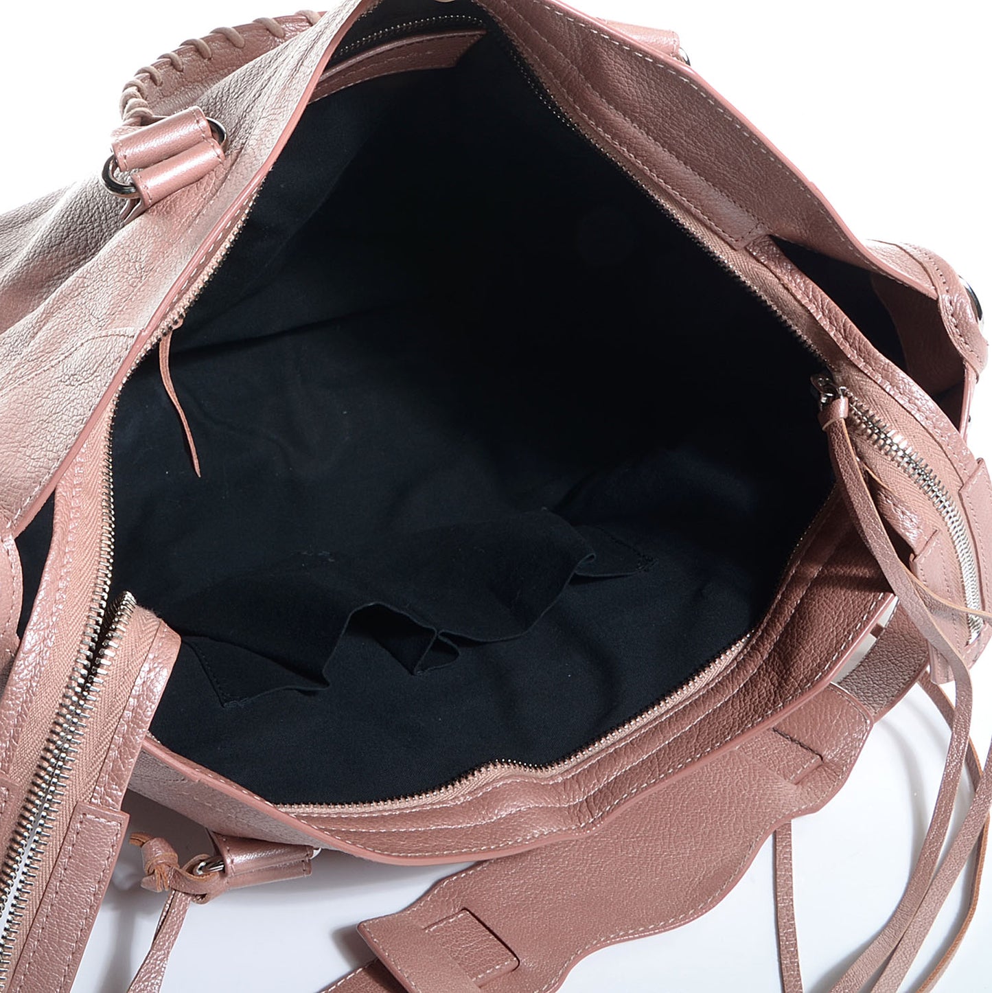 Pearlescent Goatskin Classic Palladium Hardware City Rose Rose Light