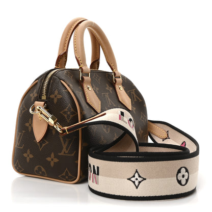 Louis Vuitton Monogram Speedy Bandouliere 20 Black 3 of 10