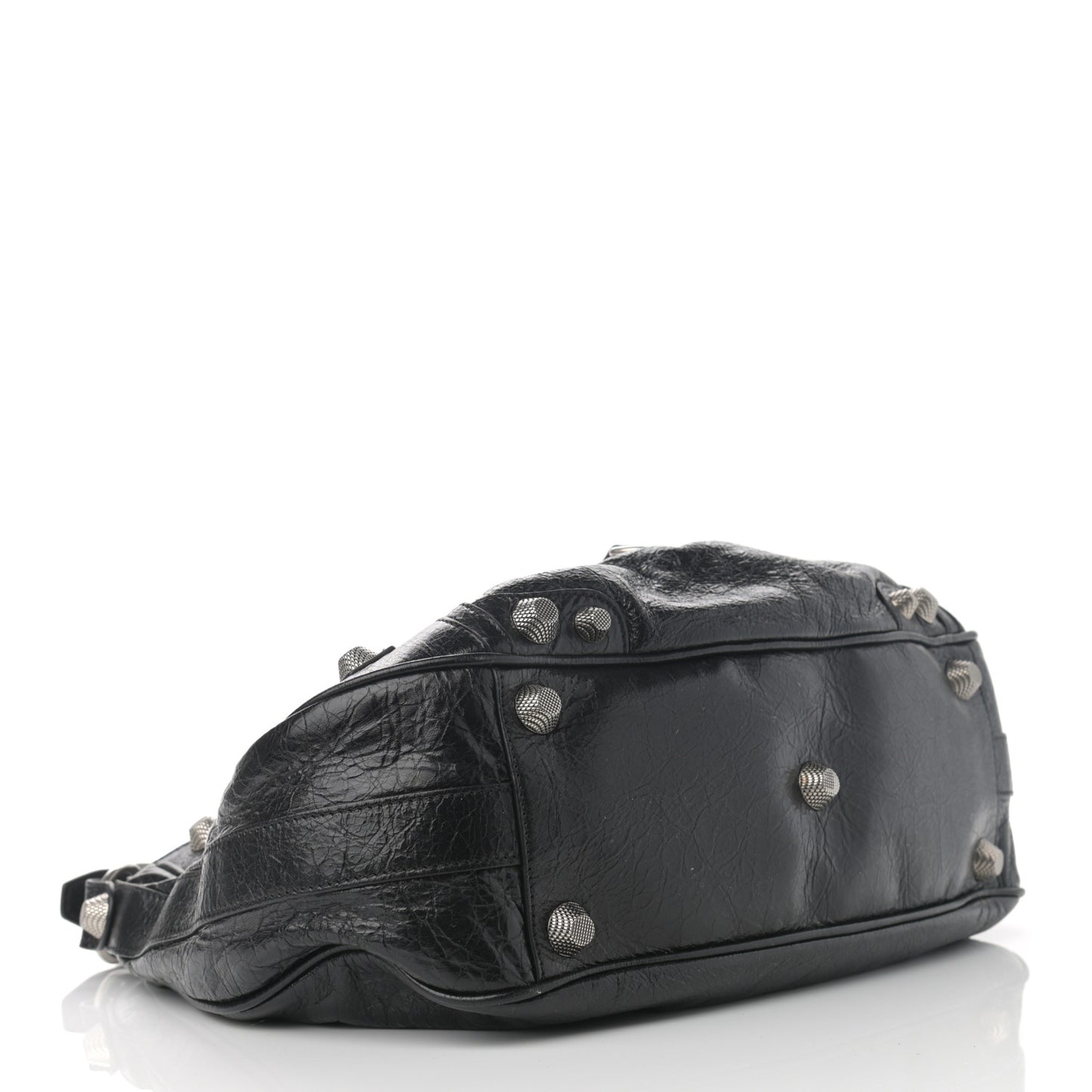 Agneau Arena Medium Le Cagole Shoulder Bag Black