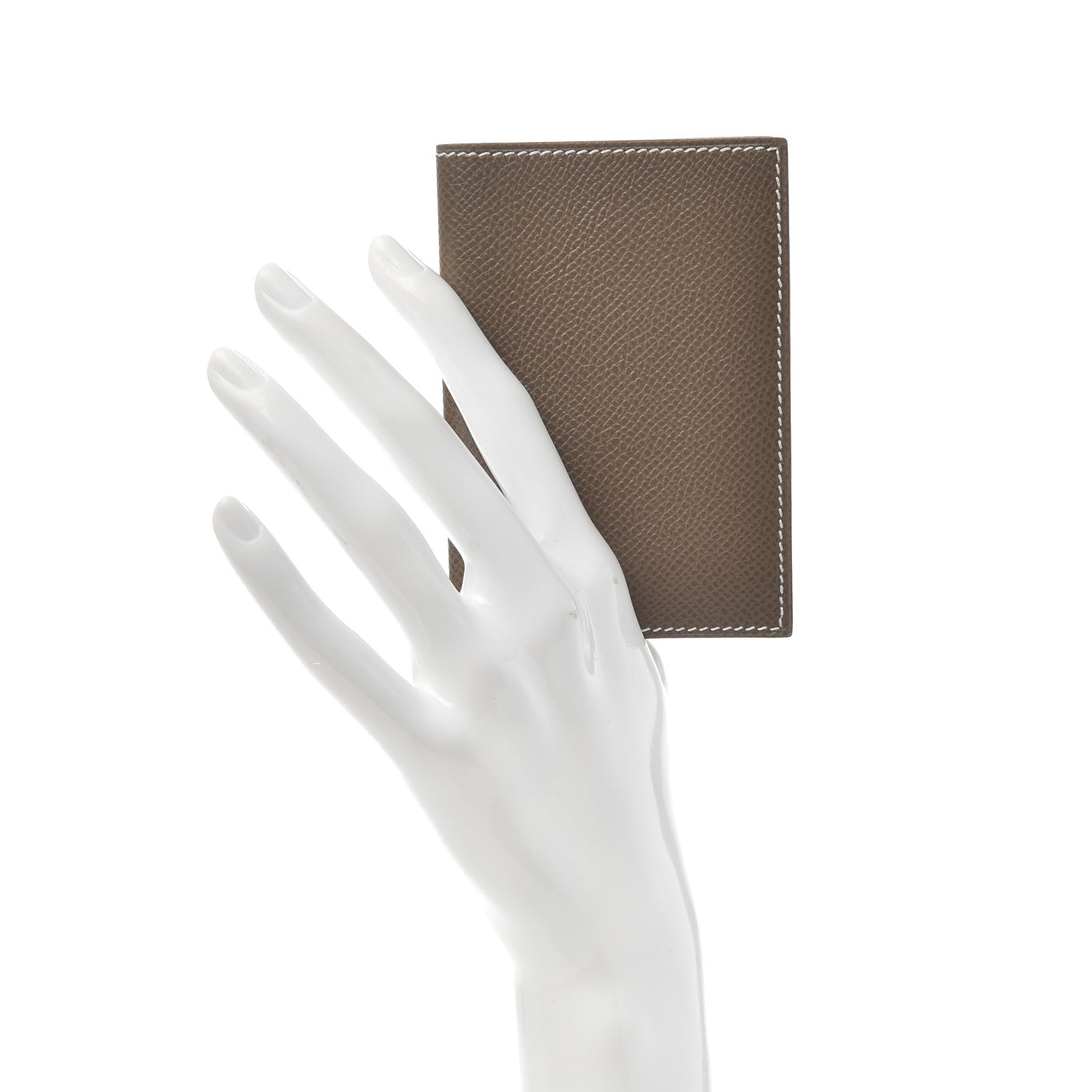 Hermes Epsom MC2 Euclide Card Holder Case Etoupe 2 of 6