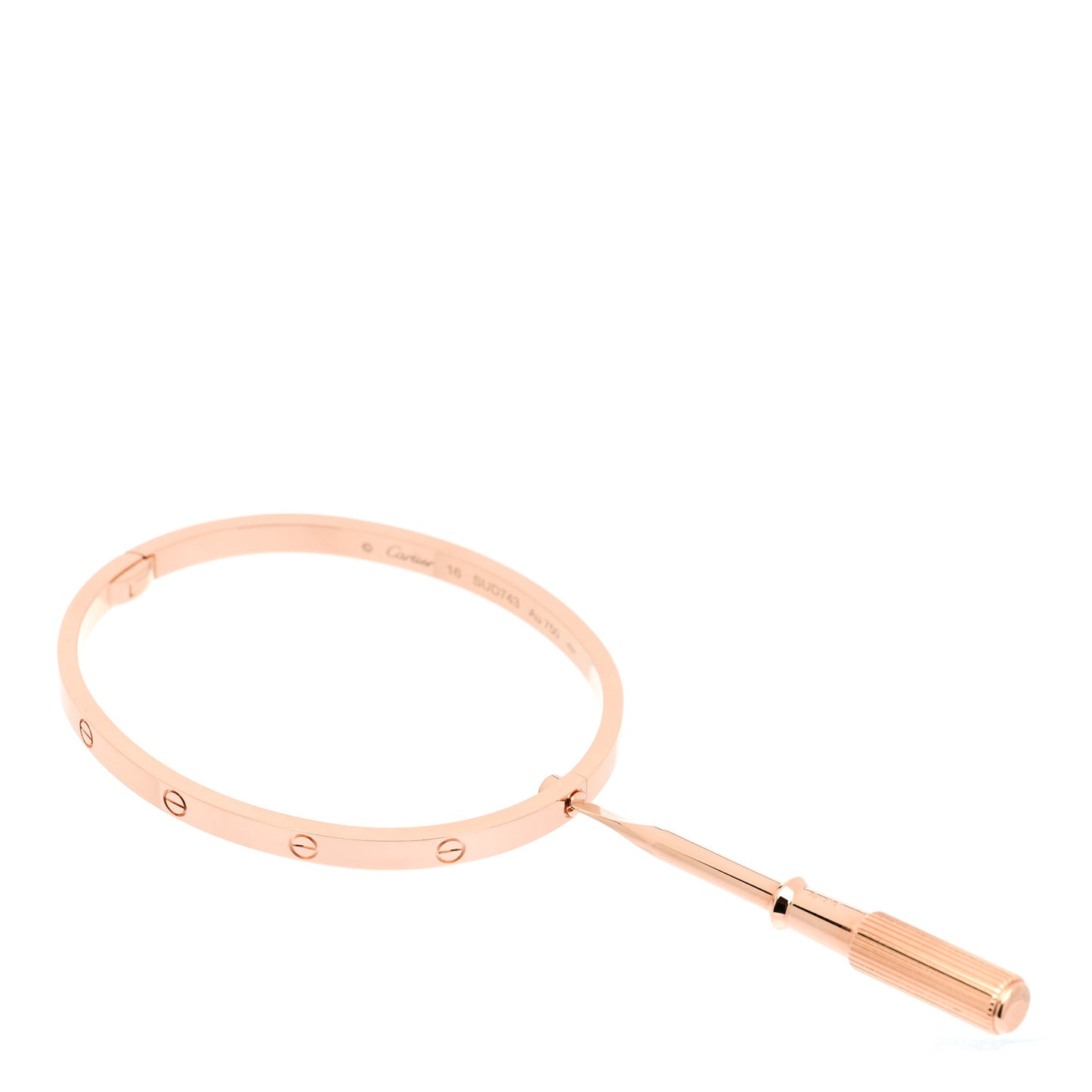 18K Pink Gold Small LOVE Bracelet 16
