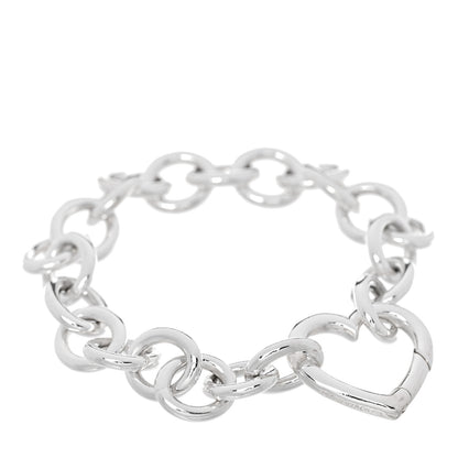 Tiffany Sterling Silver Open Heart Clasp Bracelet 1 of 3