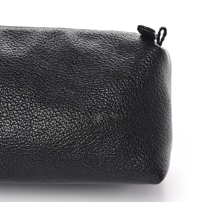 Chanel Calfskin Logo Cosmetic Case Black 11 of 12