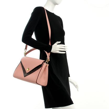 Louis Vuitton Grained Calfskin Monogram Double V Rose Poudre 2 of 9