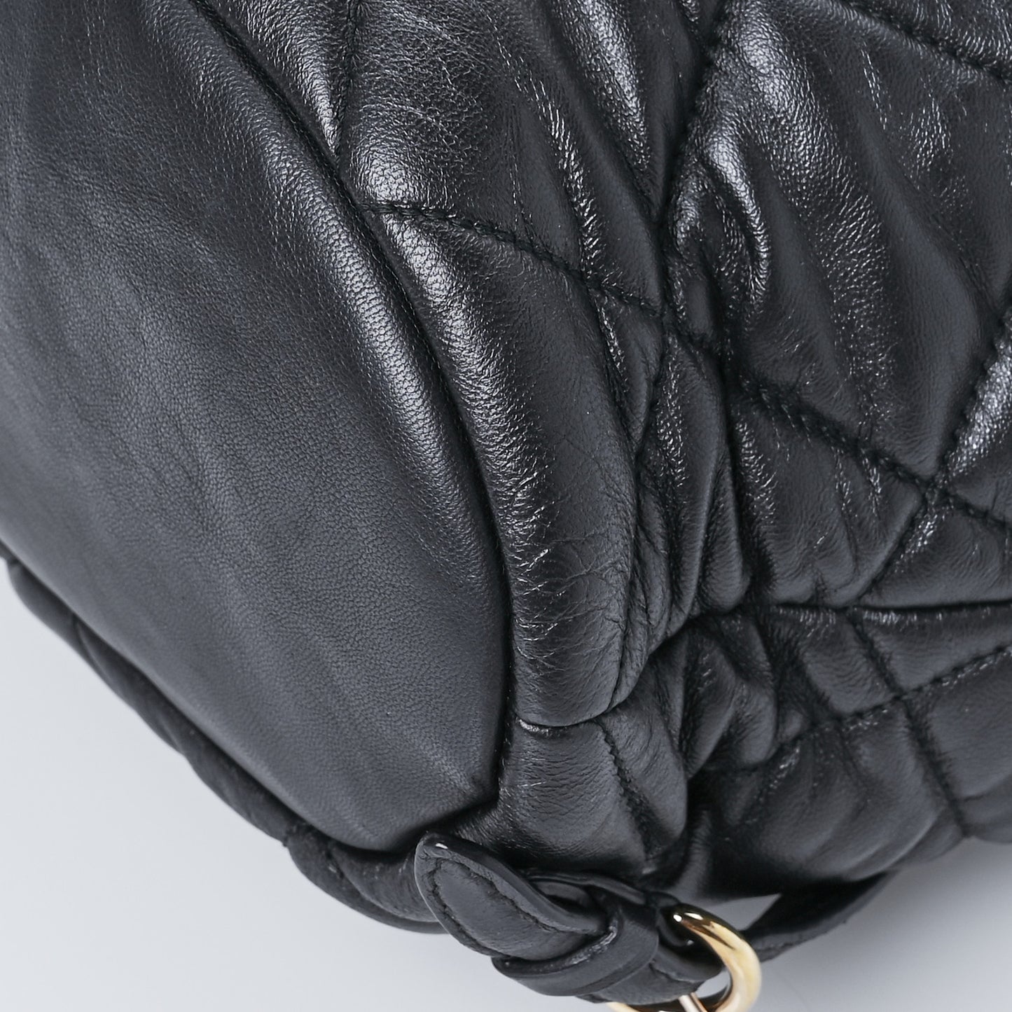 Calfskin Quilted Giuliette Backpack Black