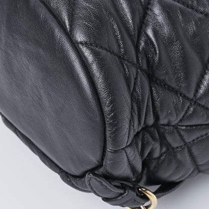 Salvatore Ferragamo Calfskin Quilted Giuliette Backpack Black 13 of 13