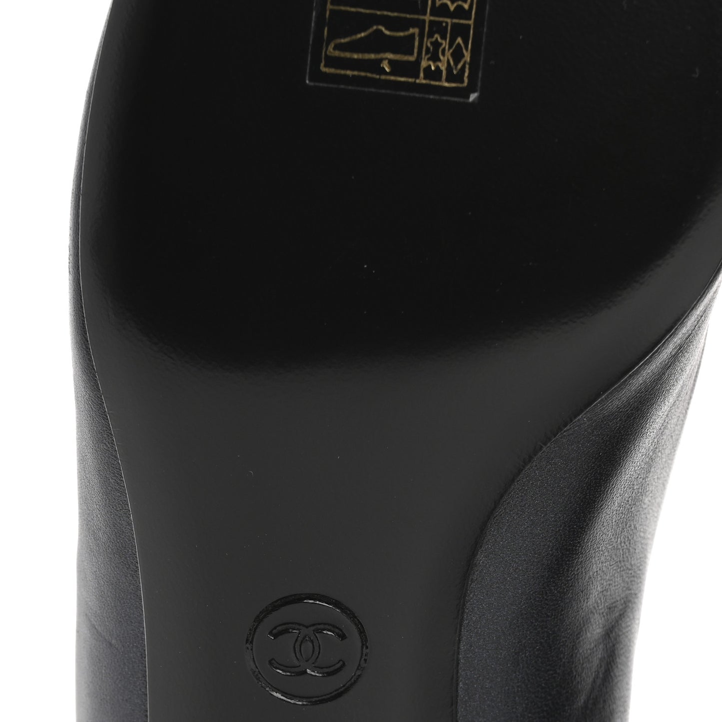 Lambskin Cap Toe CC Pumps 40 Black