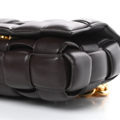 Bottega Veneta Lambskin Maxi Intreccio Padded Chain Cassette Crossbody Bag Black 9 of 10