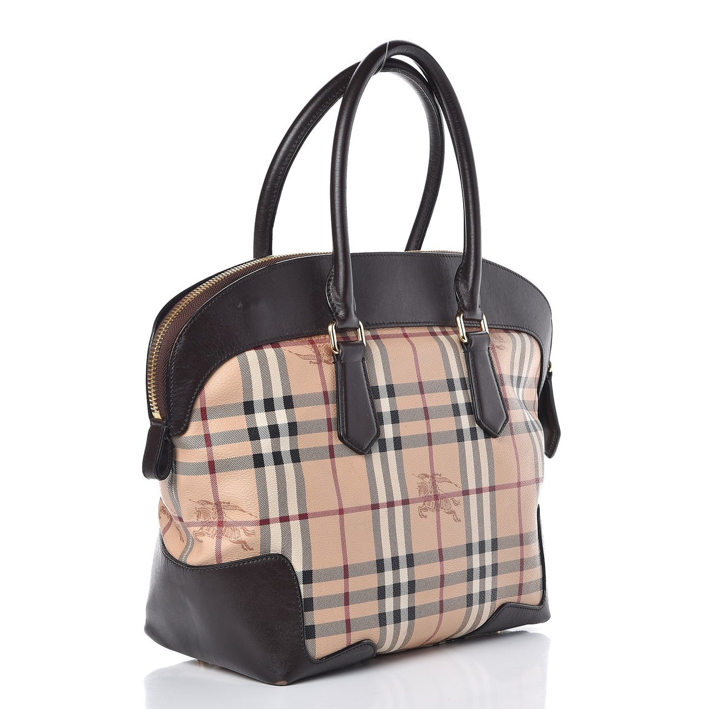 Haymarket Check Medium Primrose Tote Chocolate