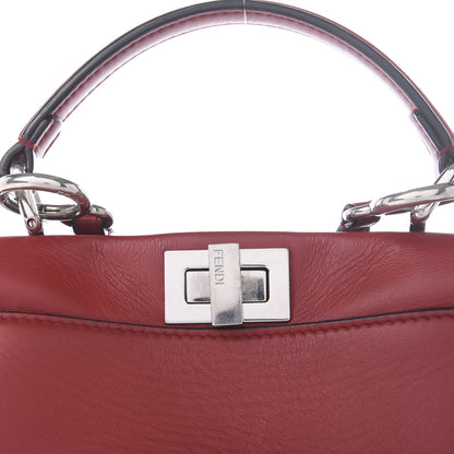 Fendi Nappa Lace Up Mini Peekaboo Iconic Satchel Ribes 6 of 8
