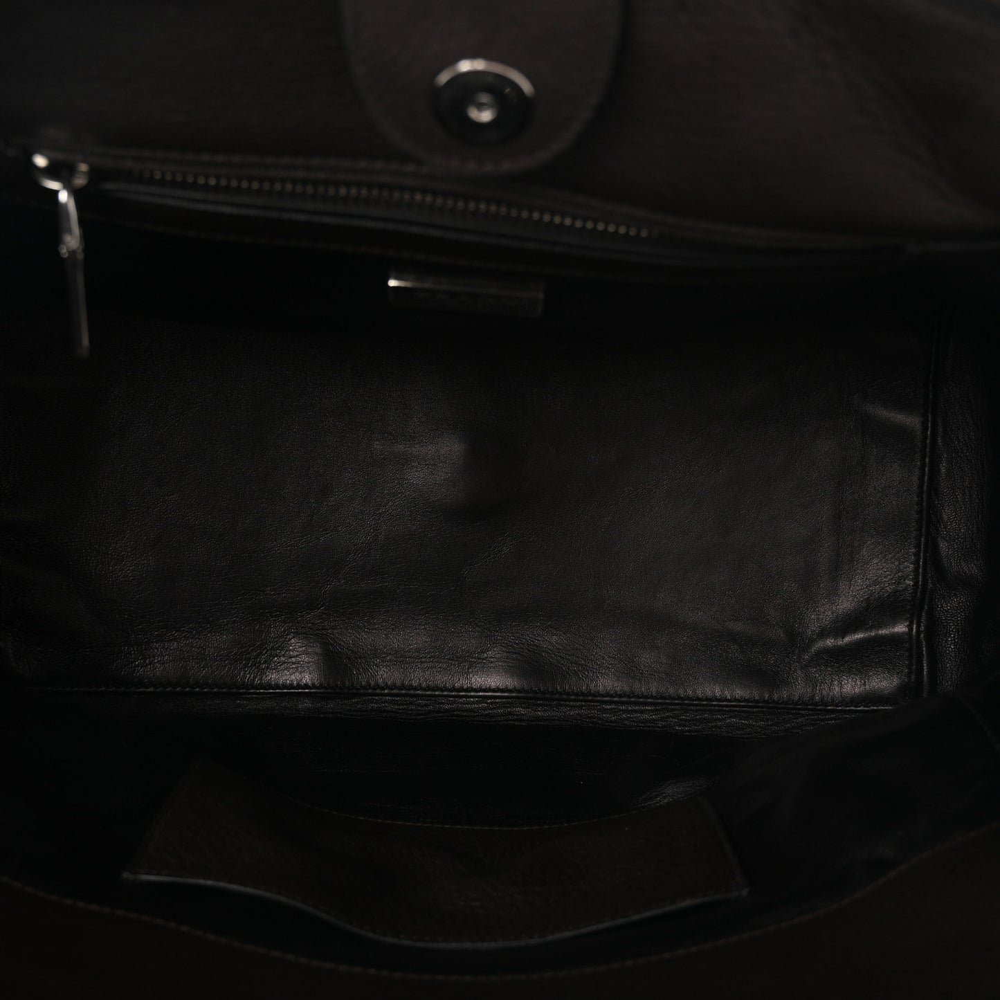 Cervo Deerskin Twin Pocket Tote Caffe