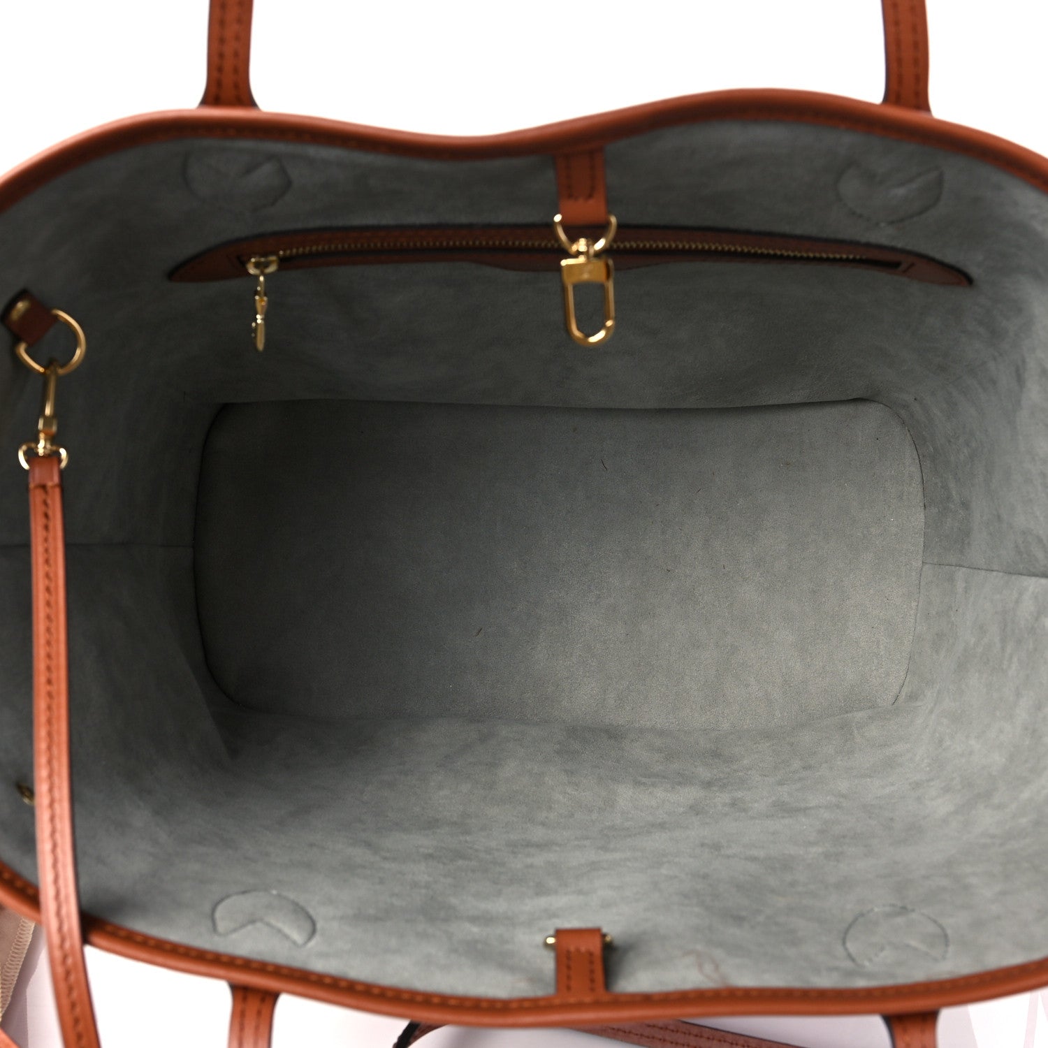 Louis Vuitton Metallic Monogram LV Garden Neverfull MM Silver 6 of 8