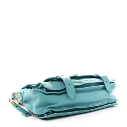 Proenza Schouler Lambskin Large PS1 Satchel Lagoon 4 of 12