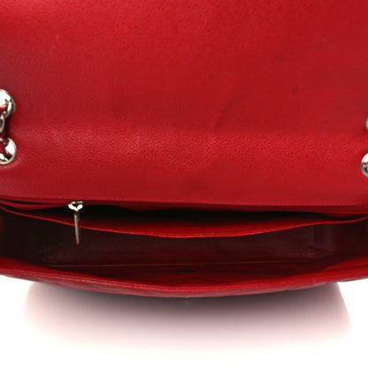 Chanel Caviar Quilted Maxi Single Flap Red 5 of 10