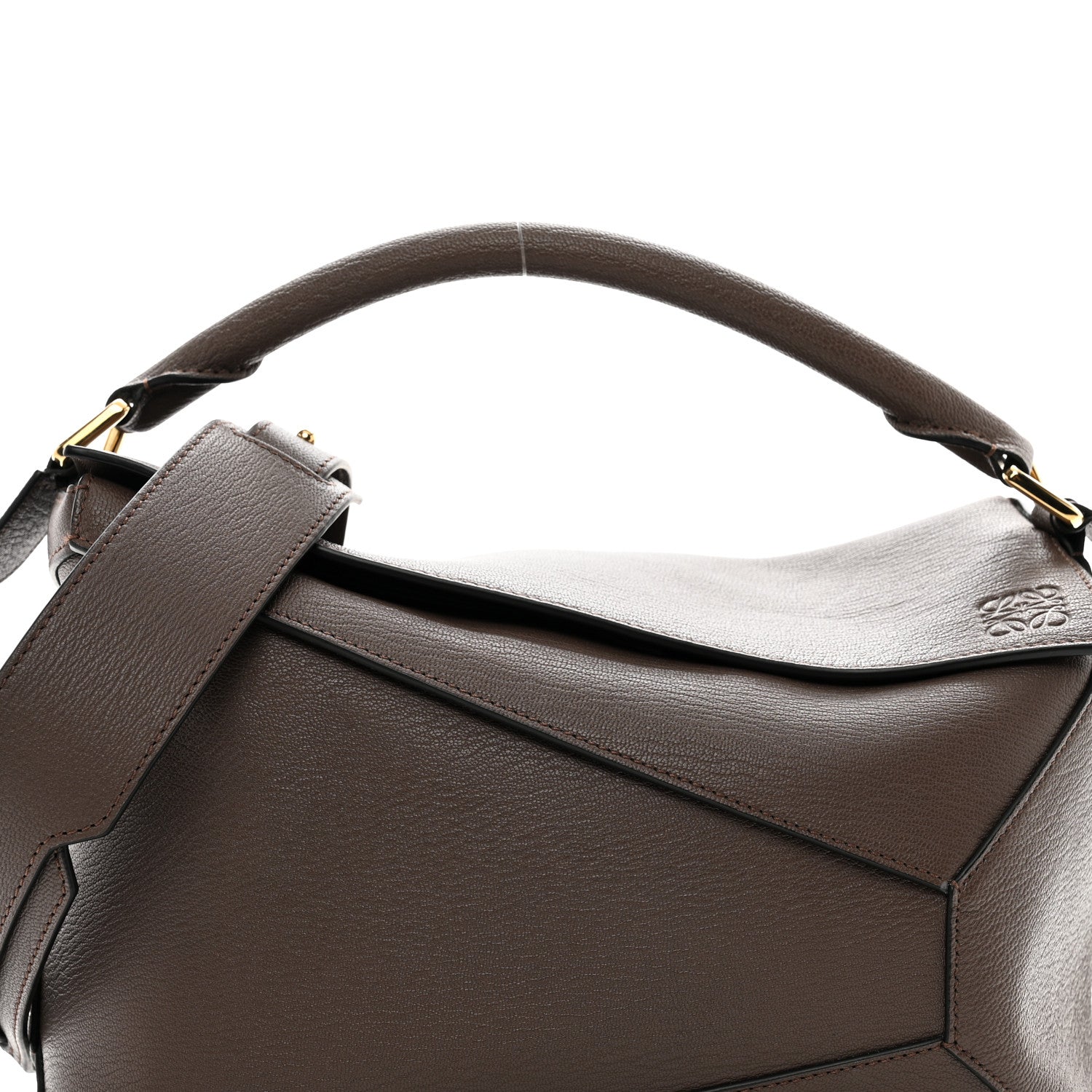 Loewe Goatskin Medium Puzzle Edge Bag Taupe 5 of 9