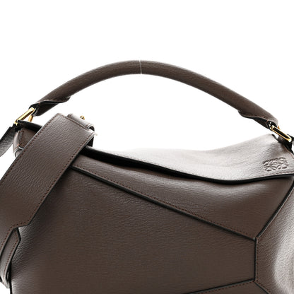 Loewe Goatskin Medium Puzzle Edge Bag Taupe 5 of 9