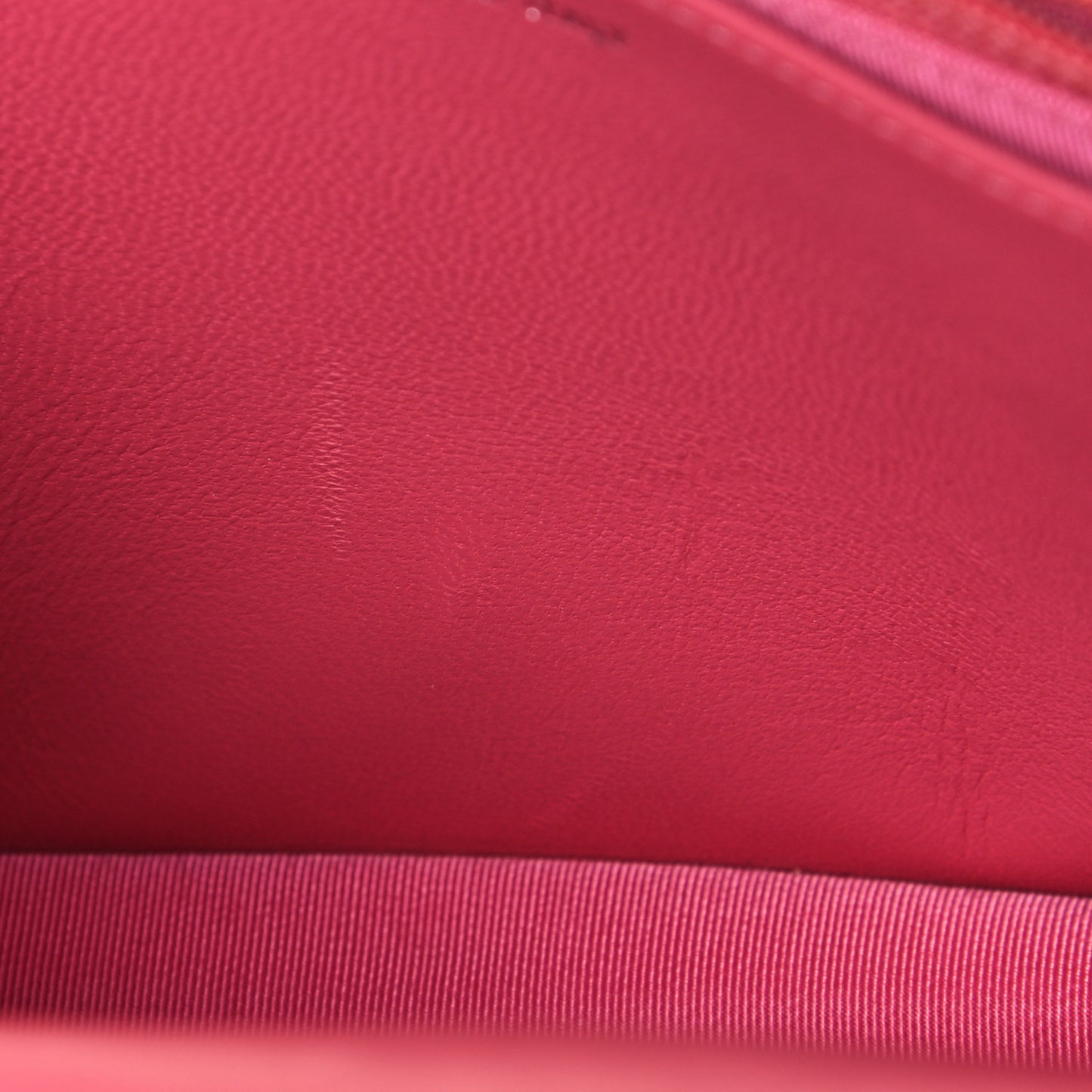 Lambskin Quilted Wallet On Chain WOC Pink