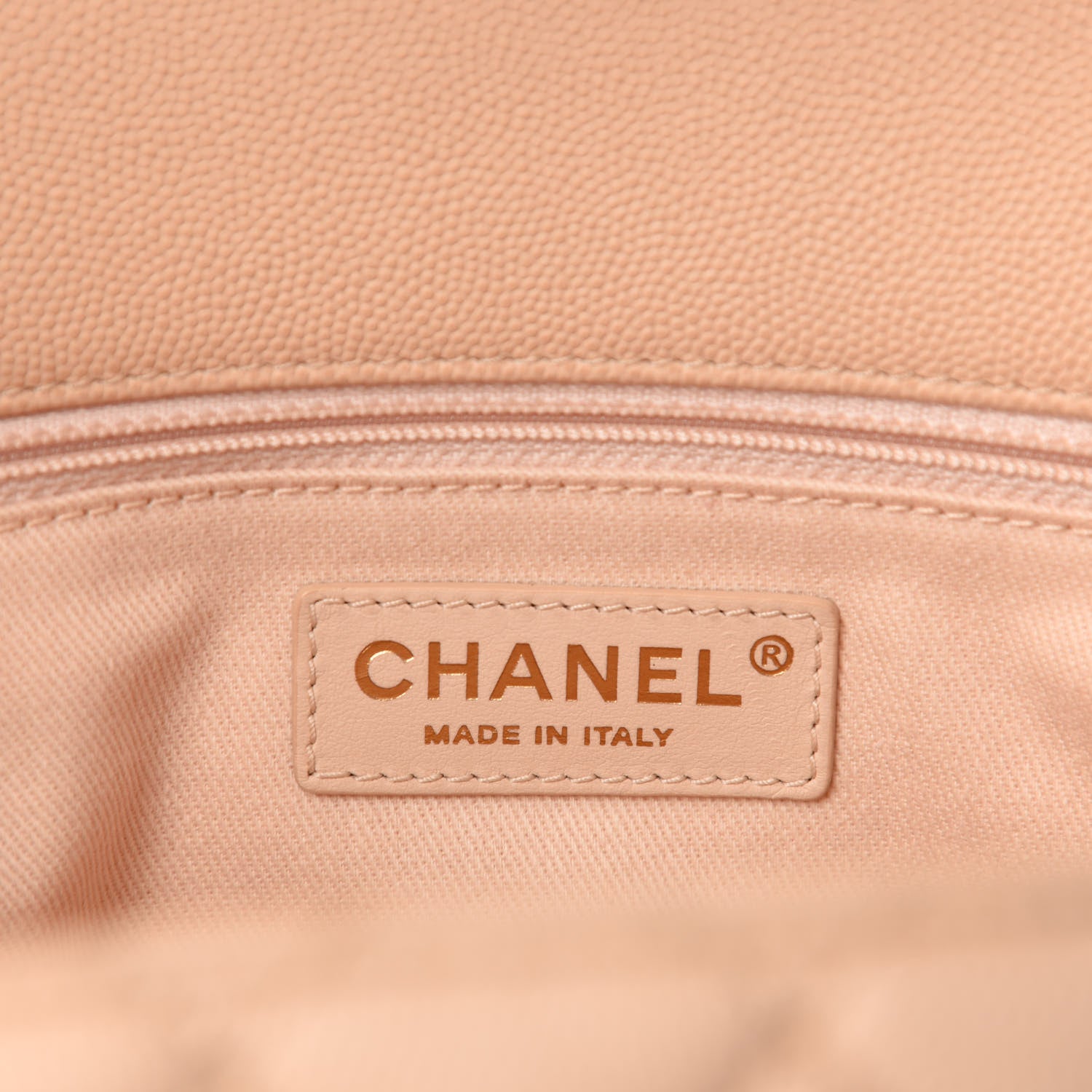 Chanel Caviar Quilted Medium Coco Handle Flap Light Beige 9 of 11