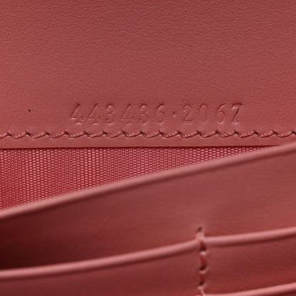 Gucci Calfskin Matelasse GG Marmont Continental Wallet Wild Rose 7 of 8