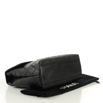 Chanel Caviar Quilted Jumbo Kelly Flap Black 4 of 8