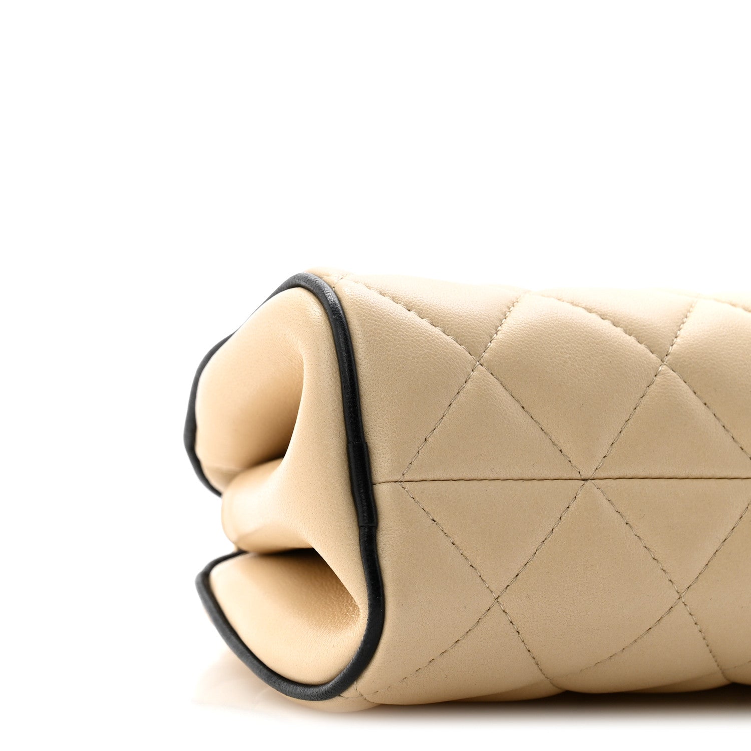 Chanel Lambskin Quilted Eyes On You Clutch With Chain Beige 9 of 10