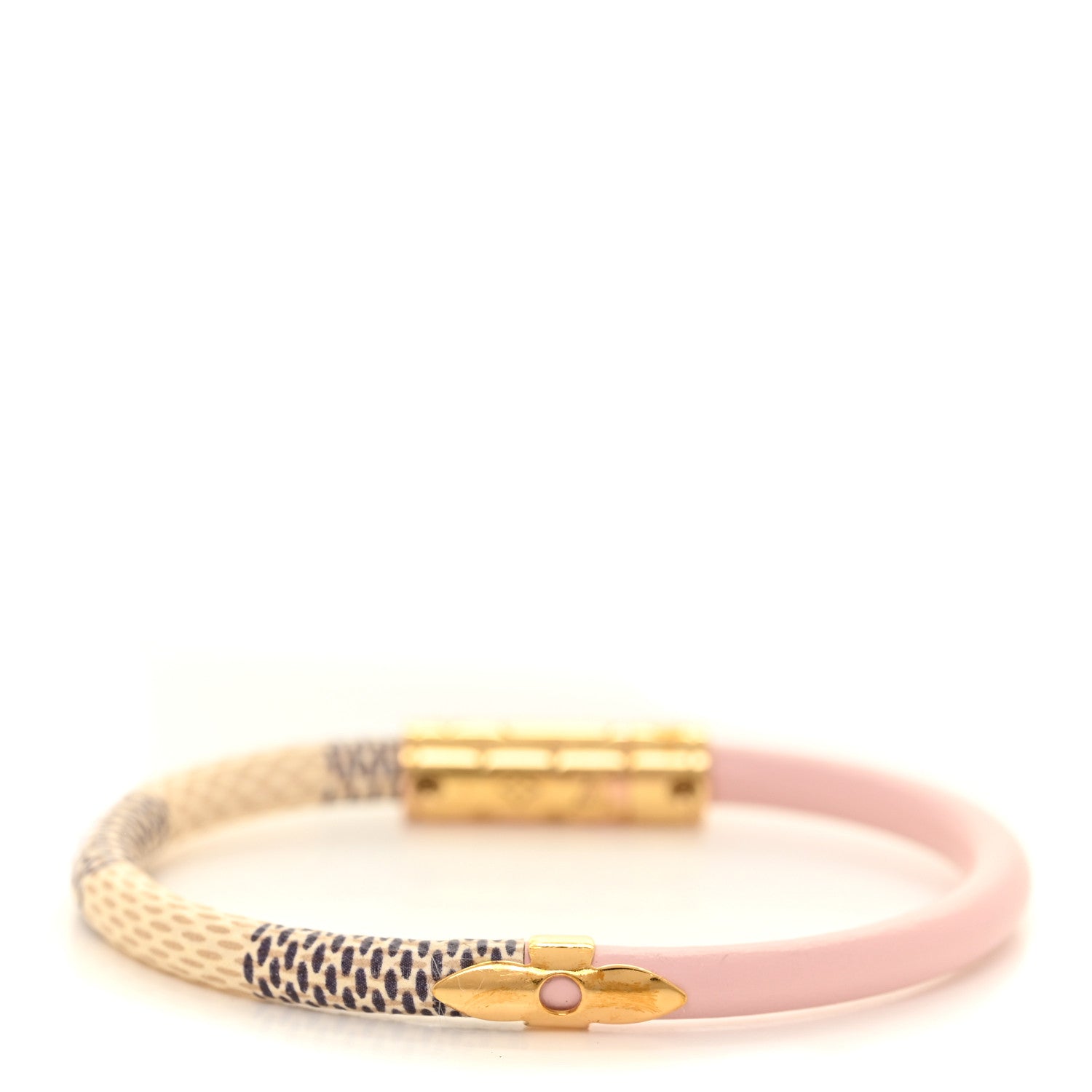 Louis Vuitton Damier Azur Daily Confidential Bracelet 17 Pink 3 of 3