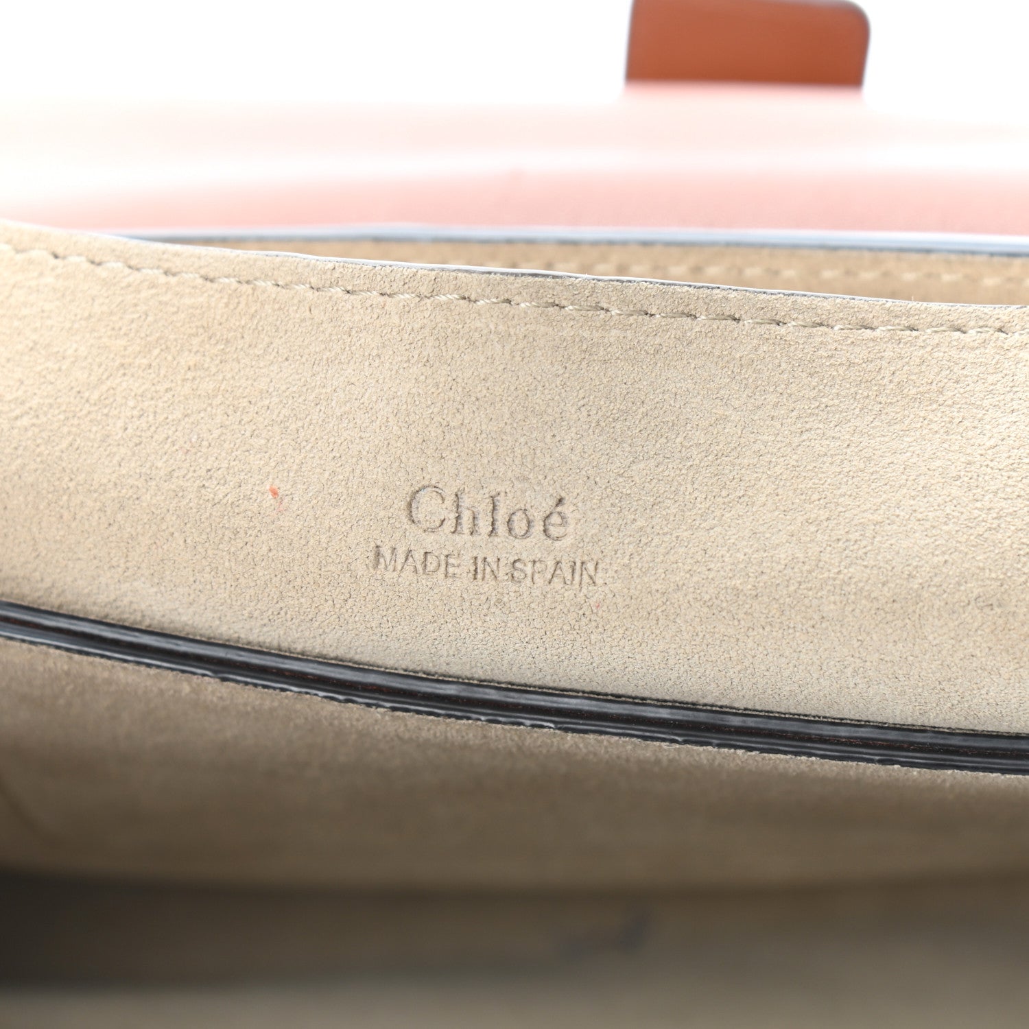 Chloe Suede Calfskin Small Faye Shoulder Bag Tobacco 8 of 9