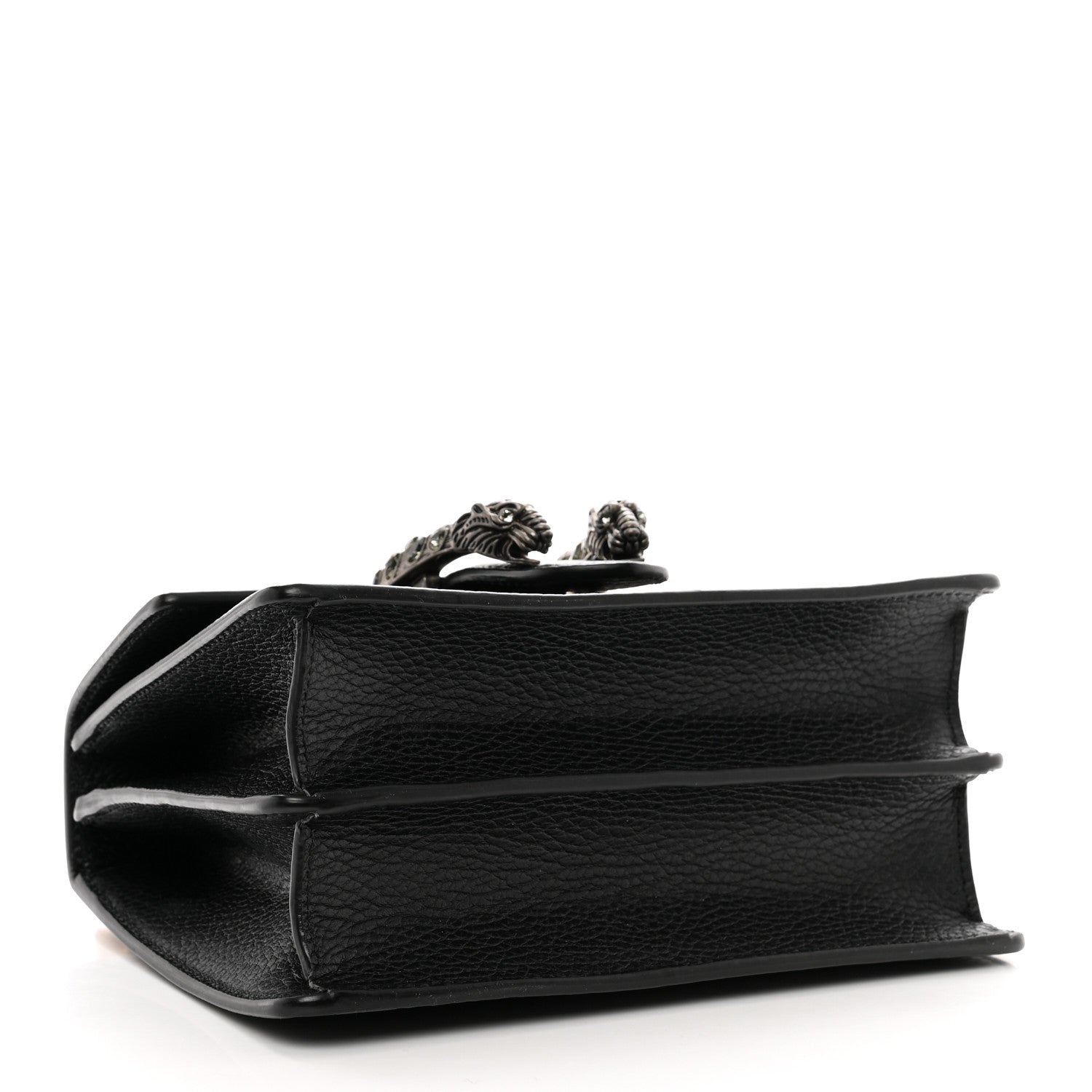 Gucci Dollar Calfskin Crystal Web Mini Dionysus Bamboo Top Handle Bag Black Black Diamond 4 of 10