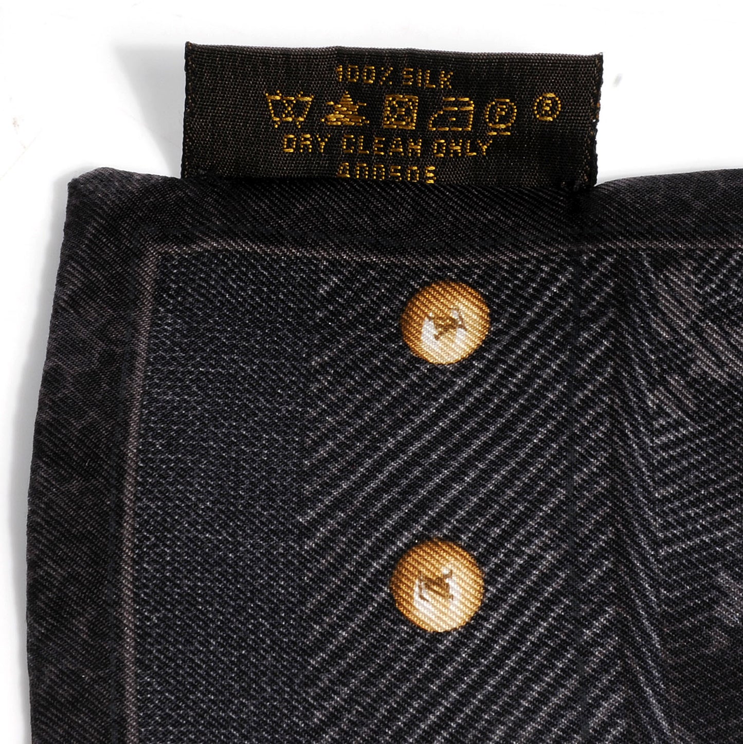 Silk Monogram New Denim Bandeau Black
