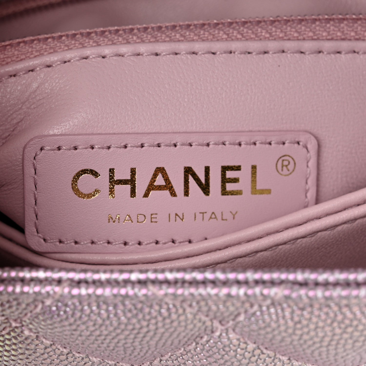 Chanel Metallic Caviar Quilted Extra Mini Coco Handle Flap Light Pink 6 of 11