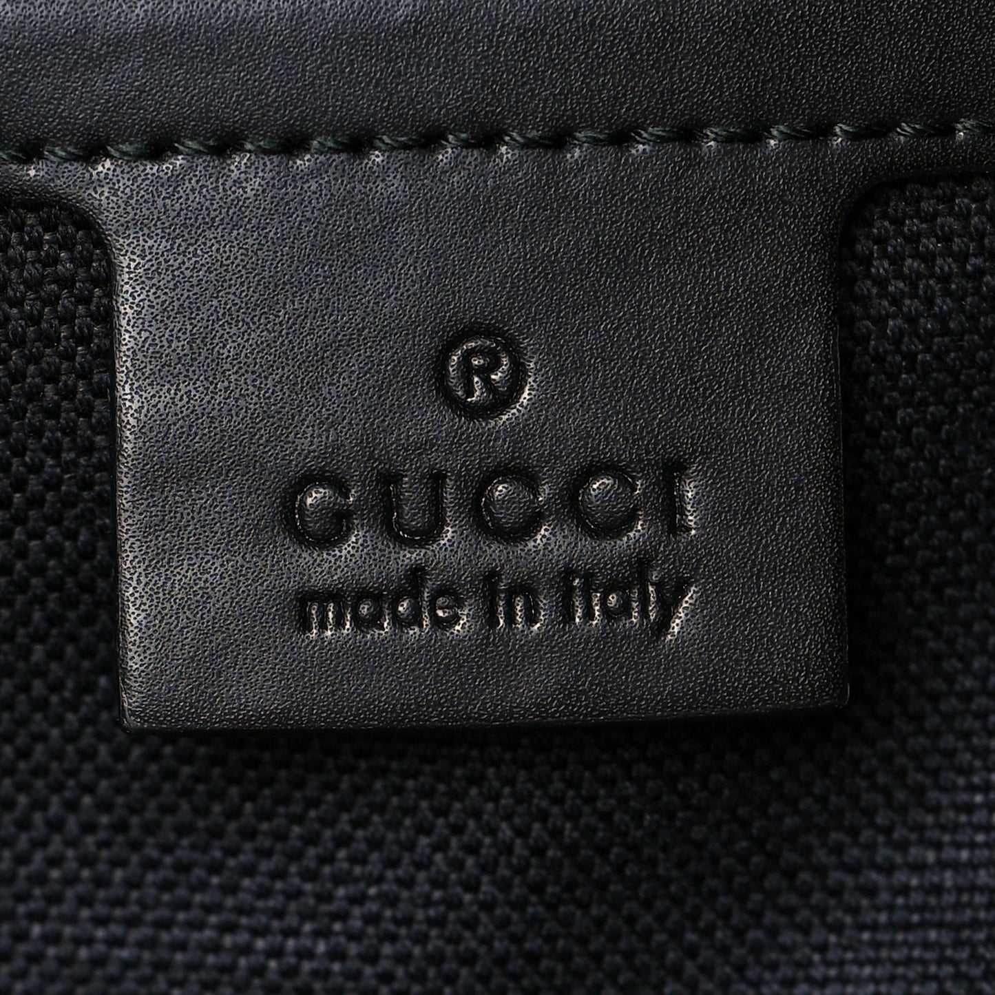 Soft GG Supreme Monogram Appia Calfskin Web Medium Carry On Duffle Bag Black Grey