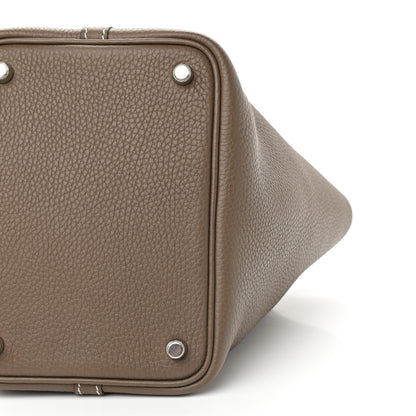 Hermes Taurillon Clemence Picotin Lock 18 PM Etoupe 8 of 8