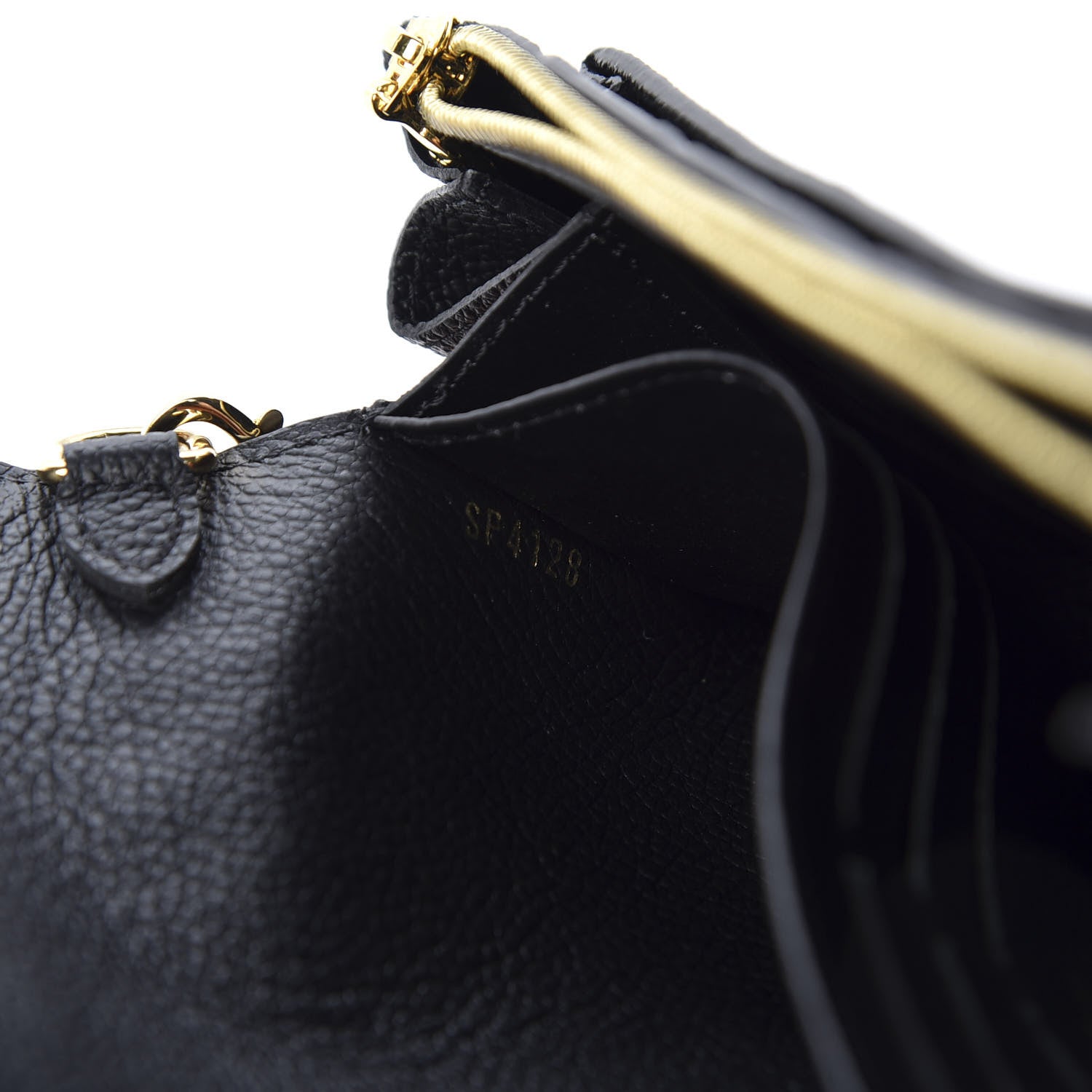 Louis Vuitton Empreinte Vavin Chain Wallet Black 8 of 9