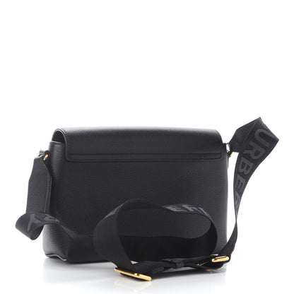 Burberry Grainy Calfskin Vintage Check Note Crossbody Bag Black 3 of 9