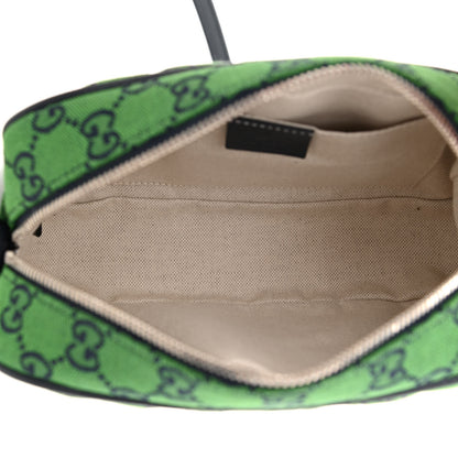 Gucci Monogram Multicolor Matelasse Diagonal Small GG Marmont Chain Shoulder Bag Green Blue 5 of 8