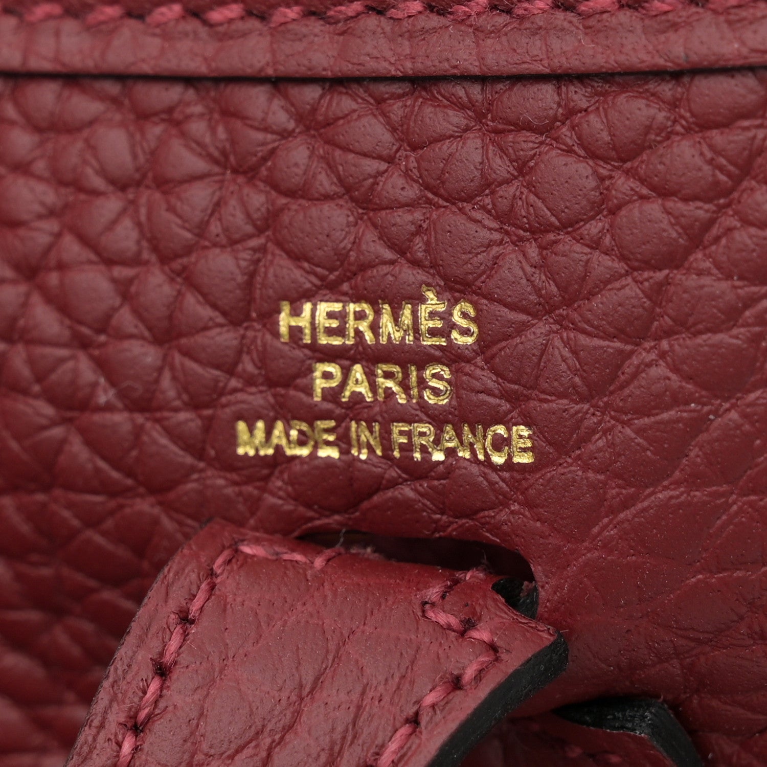 Hermes Taurillon Clemence Amazone Evelyne TPM Rouge H 6 of 12