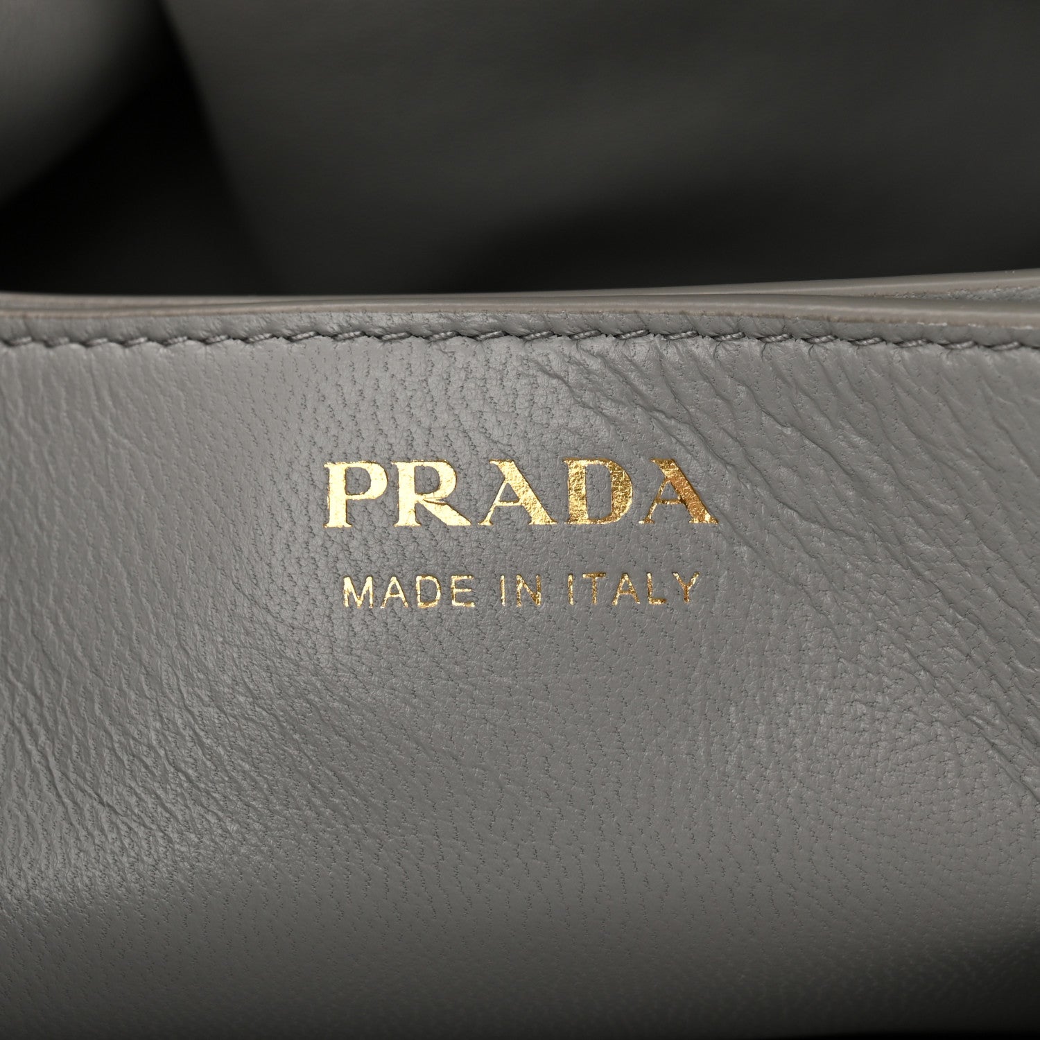 Prada Nappa Small Dada Shoulder Bag Granite Gray 6 of 9
