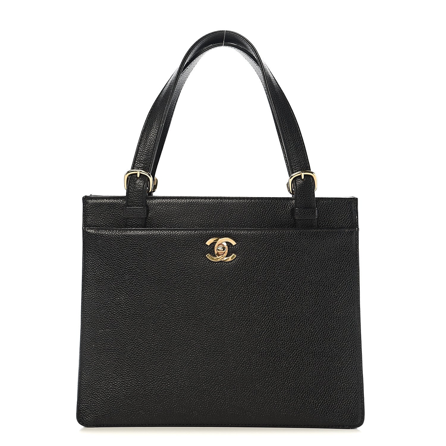 Chanel Caviar CC Tote Black 1 of 12