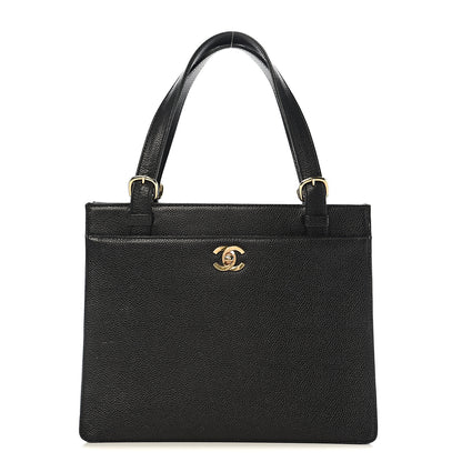 Chanel Caviar CC Tote Black 1 of 12