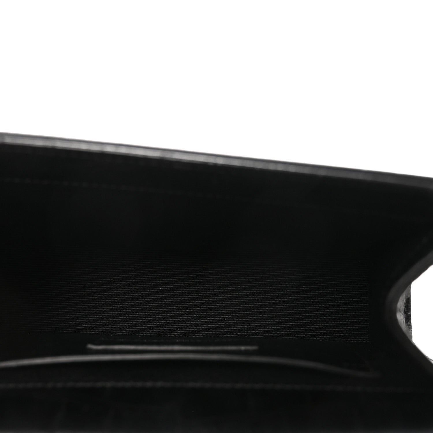 Saint Laurent Calfskin Crocodile Embossed Small Classic Monogram Kate Tassel Satchel Black 5 of 9