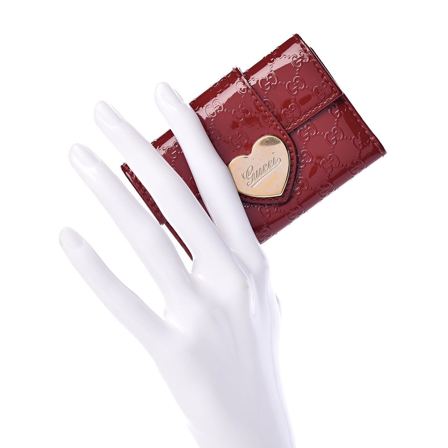 Patent Microguccissima Heart 6 Key Holder Case Red