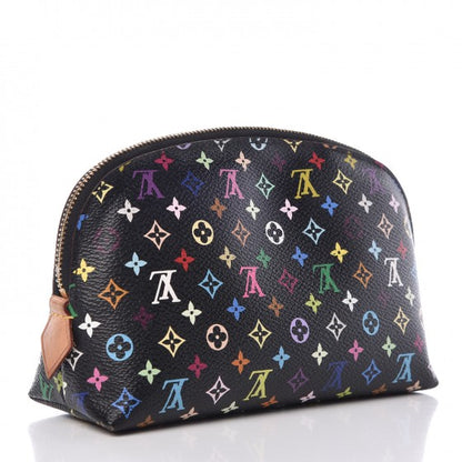 Louis Vuitton Monogram Multicolor Cosmetic Pouch Black Grenade 3 of 10